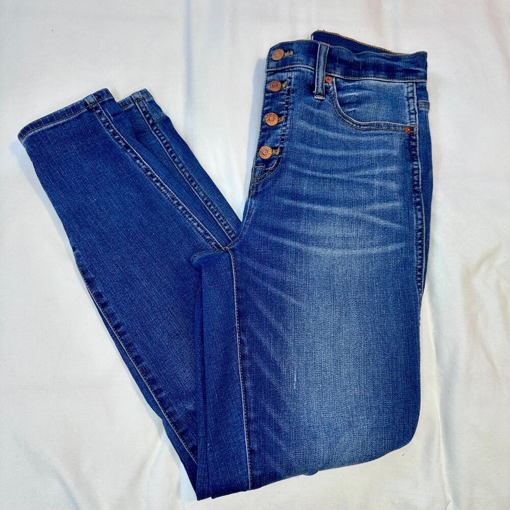 Madewell 10" High-Rise Skinny Button Fly Jeans 28